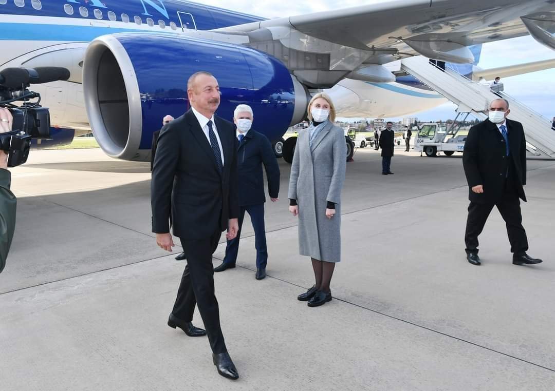 Prezident İlham Əliyev Soçi şəhərinə işgüzar səfərə gedib.